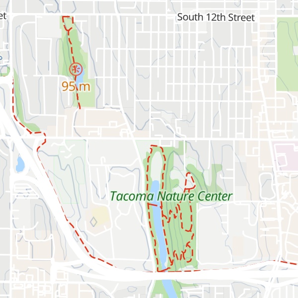 Map of Tacoma Nature Center Interpretive Center
