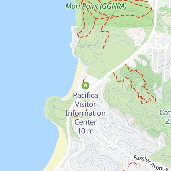 Map of Pacifica Visitor Information Center