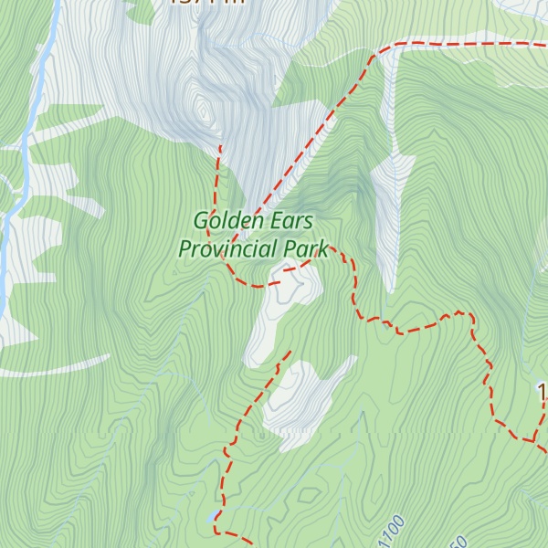 Map of Alouette Mountain