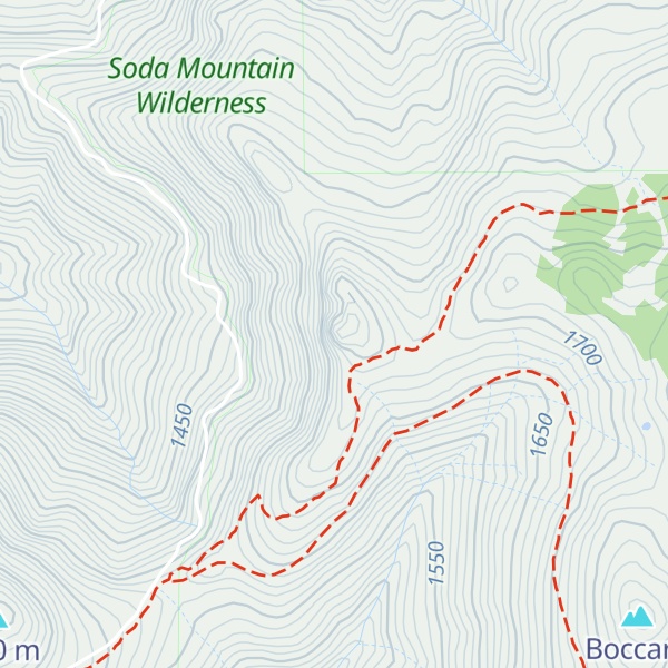 Map of Little Pilot Peak