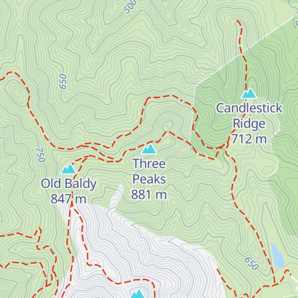 Map of Three Peaks