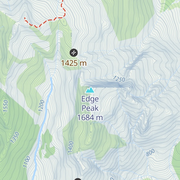 Map of Edge Peak