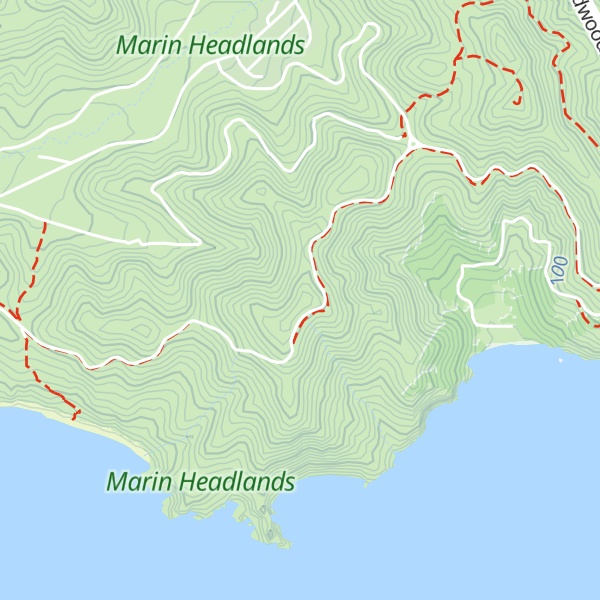 Map of Hawk Hill