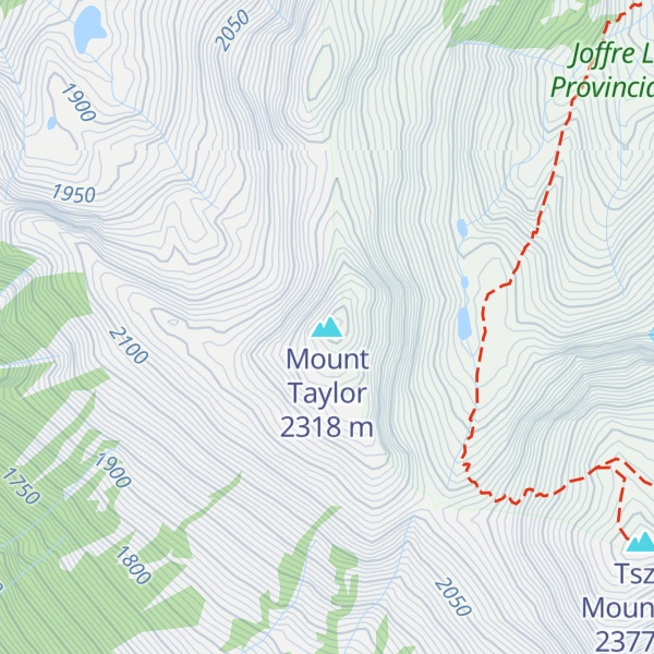 Map of Mount Taylor