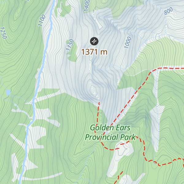 Map of Blanshard Peak