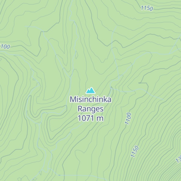 Map of Misinchinka Ranges