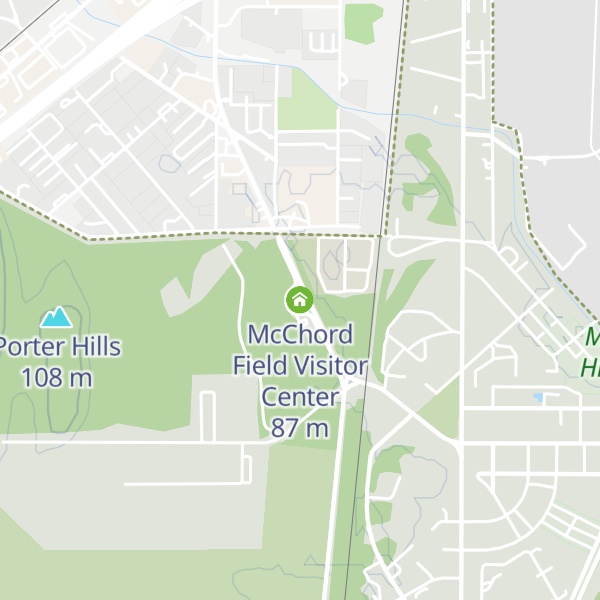 Map of McChord Field Visitor Center