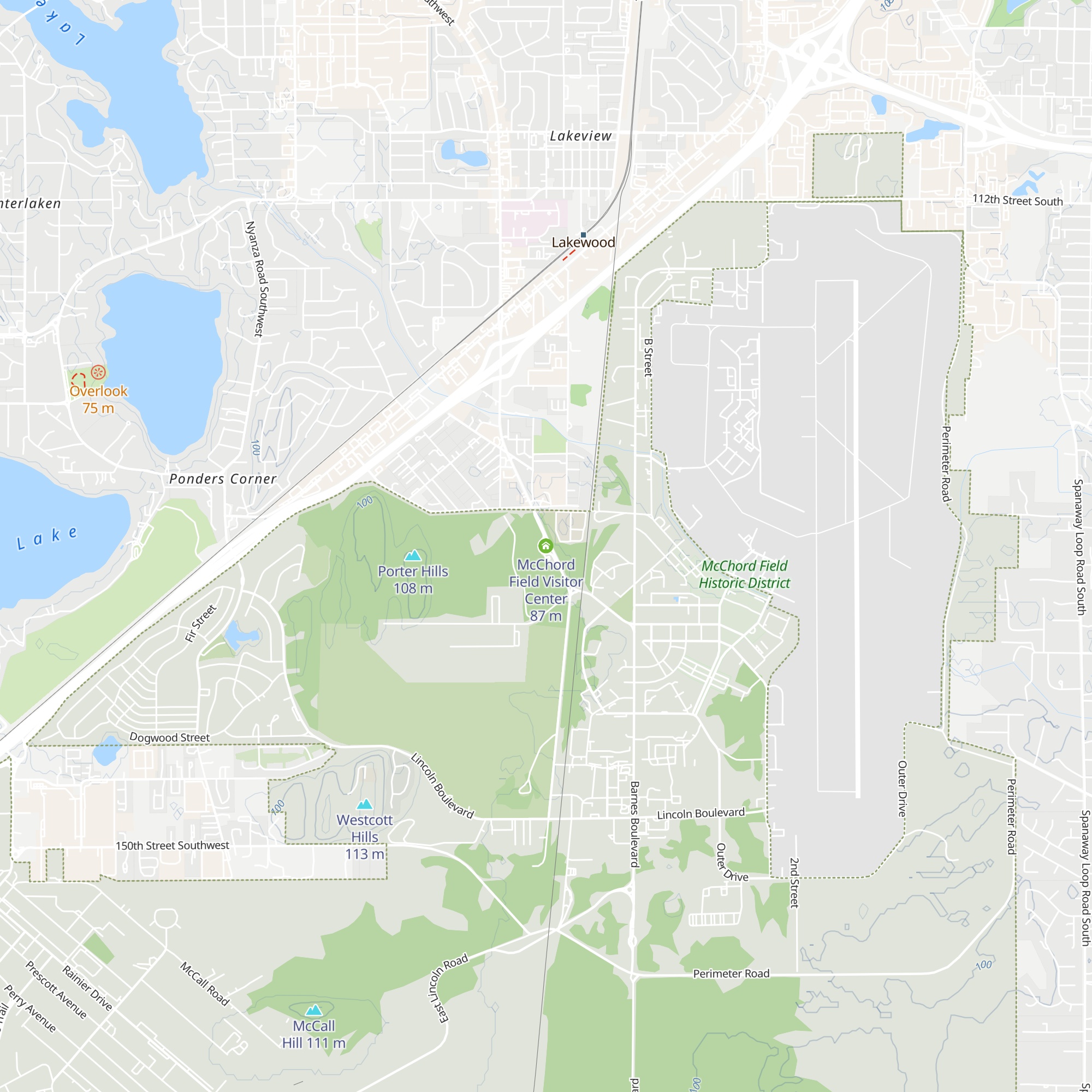 McChord Field Visitor Center map