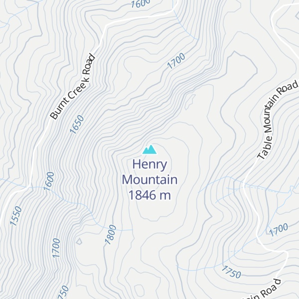 Map of Henry Mountain