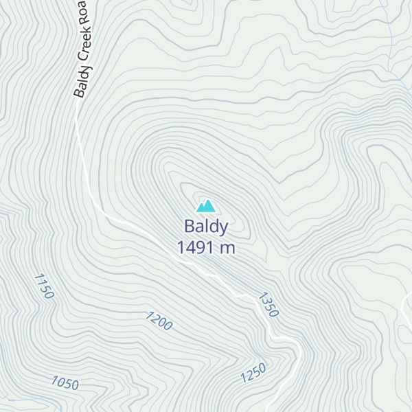 Map of Baldy