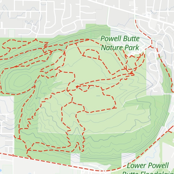 Map of Powell Butte