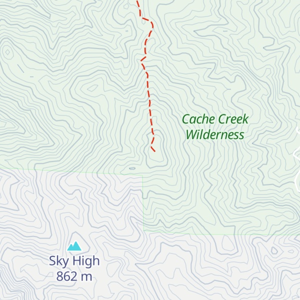 Map of Brushy Sky High