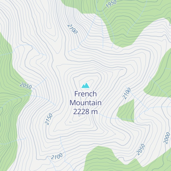 Map of French Mountain