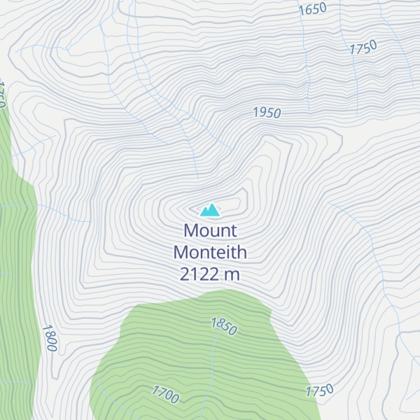 Map of Mount Monteith