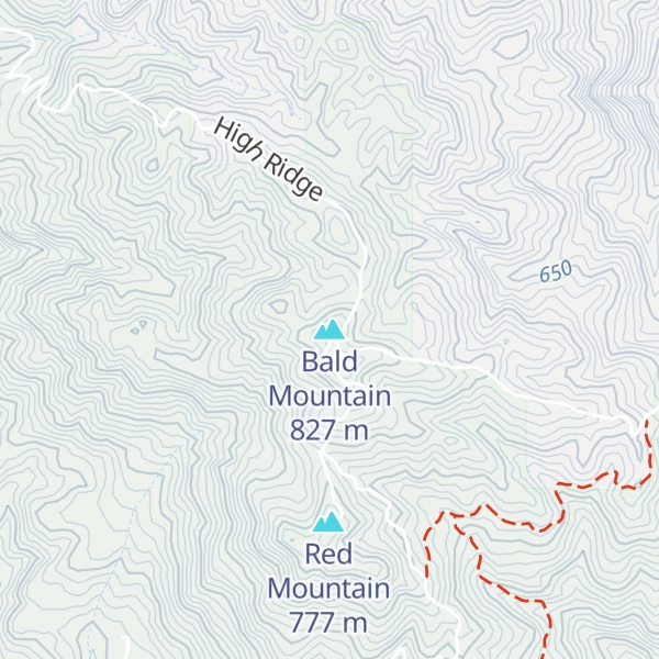 Map of Bald Mountain