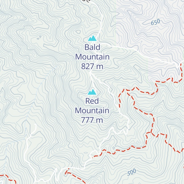 Map of Red Mountain