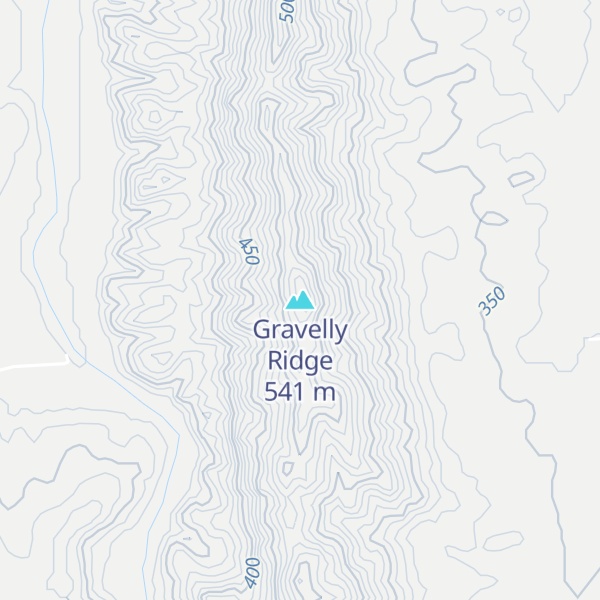 Map of Gravelly Ridge