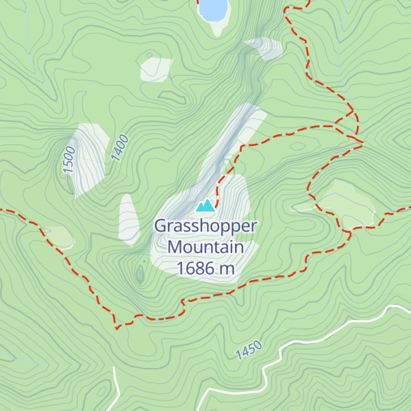 Map of Grasshopper Mountain