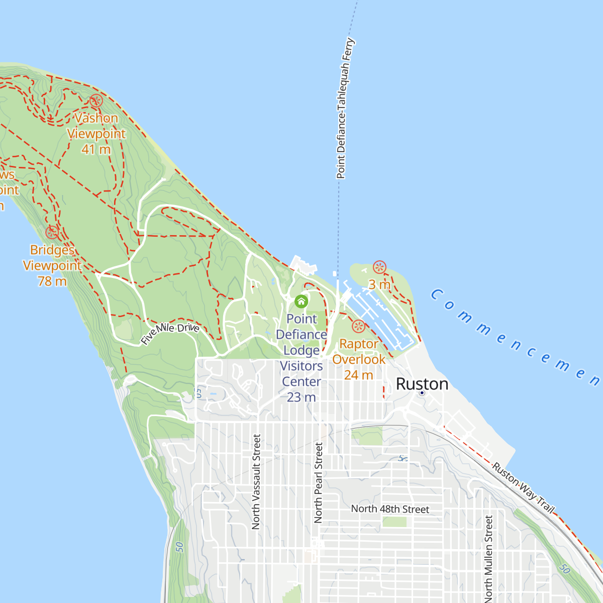Point Defiance Lodge Visitors Center map