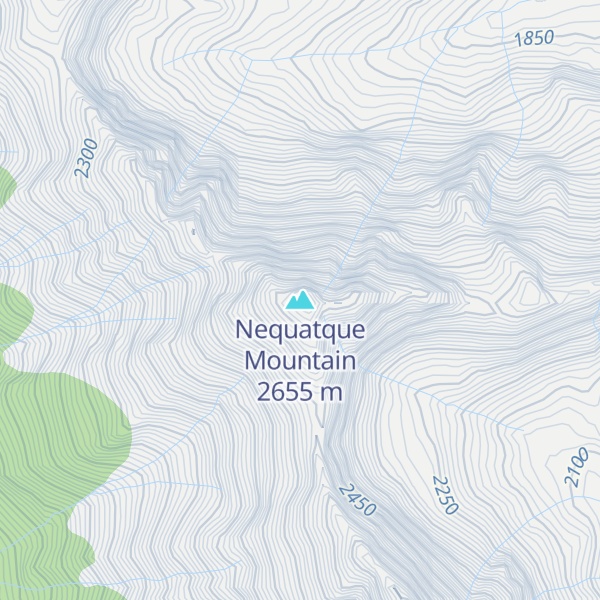 Map of Nequatque Mountain