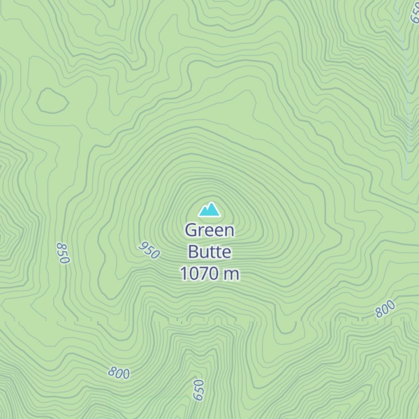 Map of Green Butte
