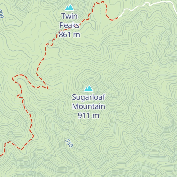 Map of Sugarloaf Mountain