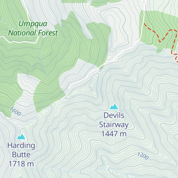 Map of Devil's Stairway