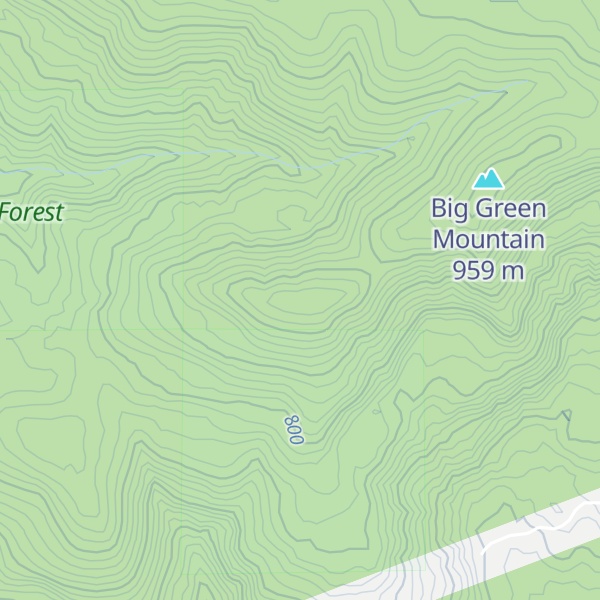 Map of Little Green Mountain