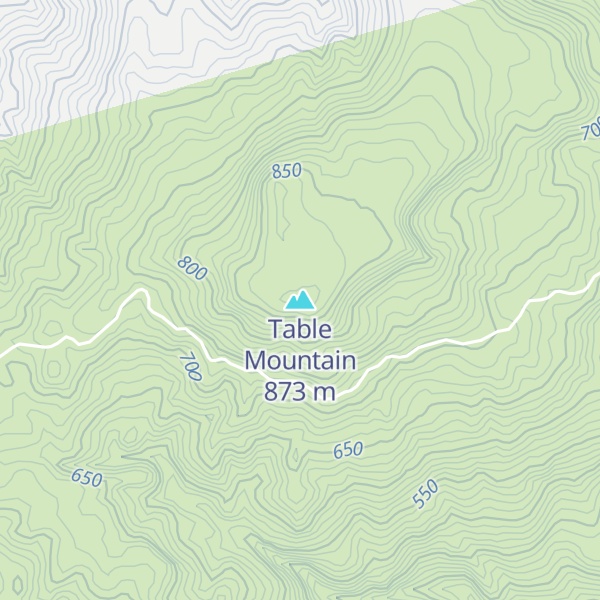 Map of Table Mountain