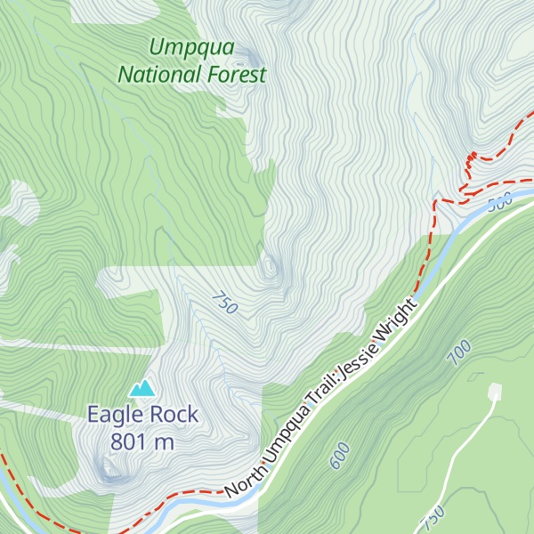 Map of Old Man Rock