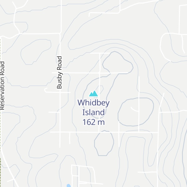 Map of Whidbey Island