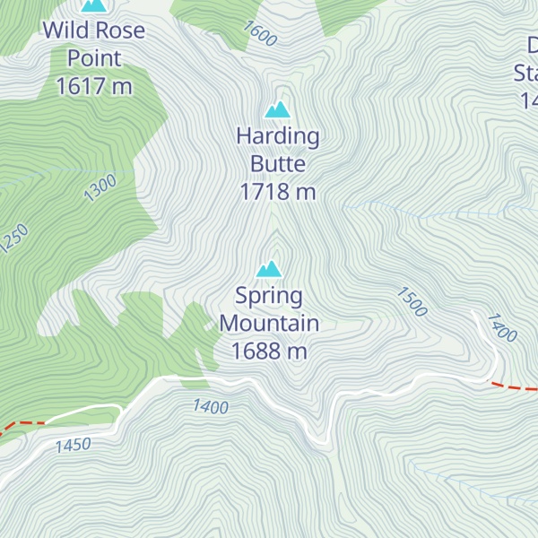 Map of Spring Mountain