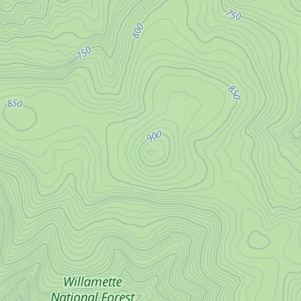 Map of Buck Mountain