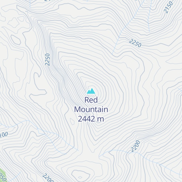Map of Red Mountain