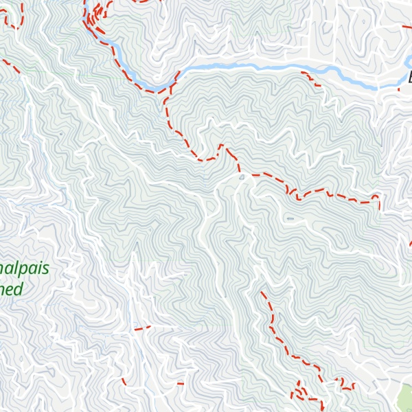 Map of Blithedale Ridge