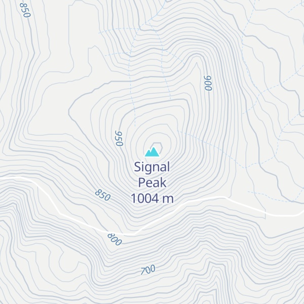 Map of Signal Peak