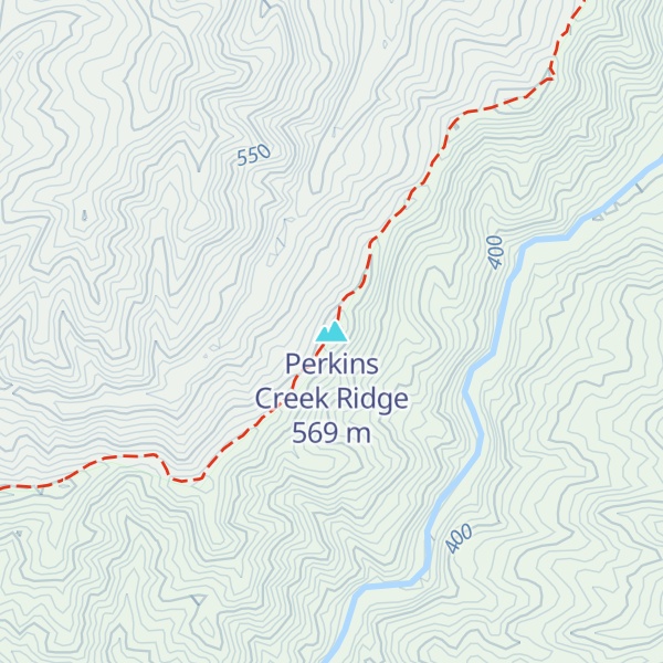 Map of Perkins Creek Ridge