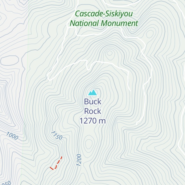 Map of Buck Rock
