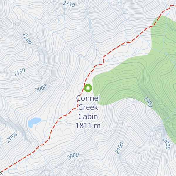 Map of Connel Creek Cabin
