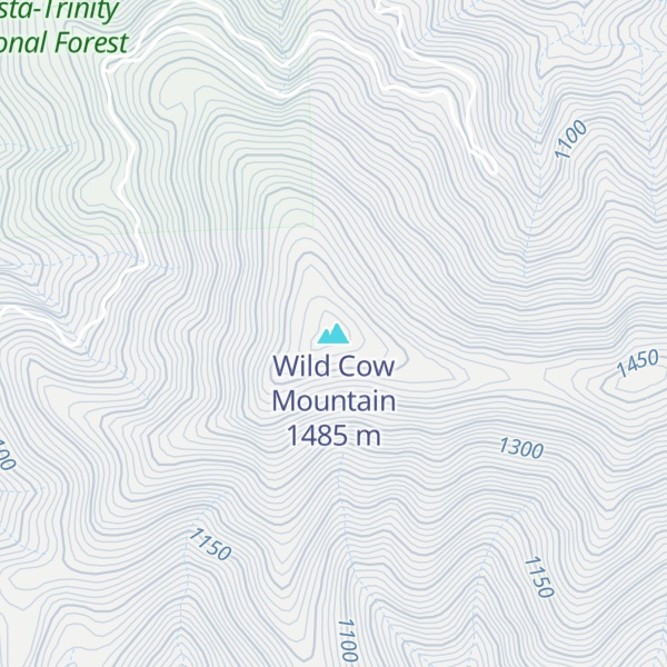 Map of Wild Cow Mountain