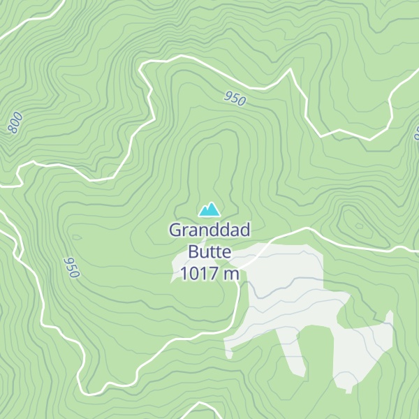 Map of Granddad Butte