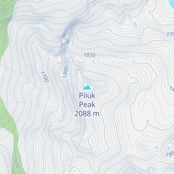Map of Piluk Peak