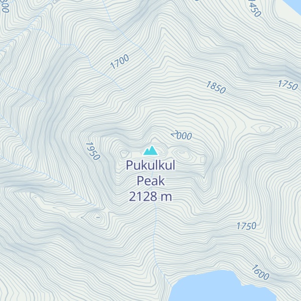 Map of Pukulkul  Peak