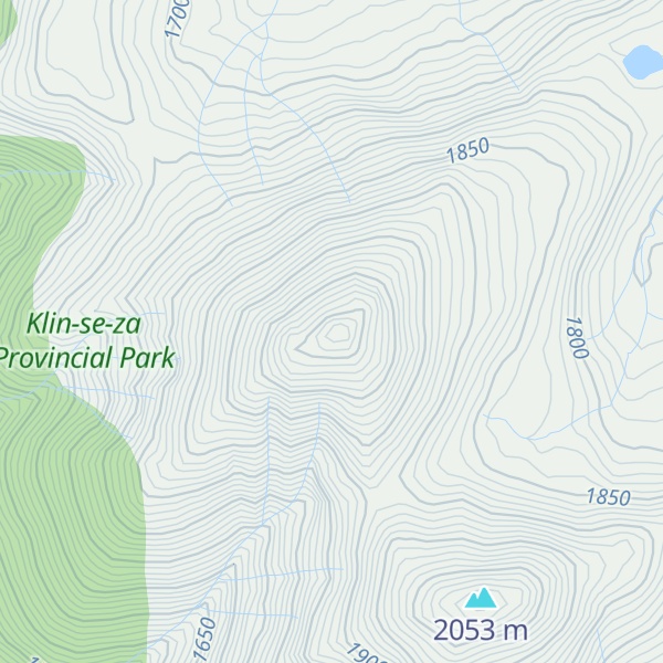 Map of Beattie Peaks
