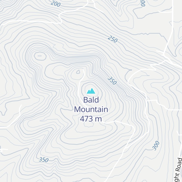 Map of Bald Mountain