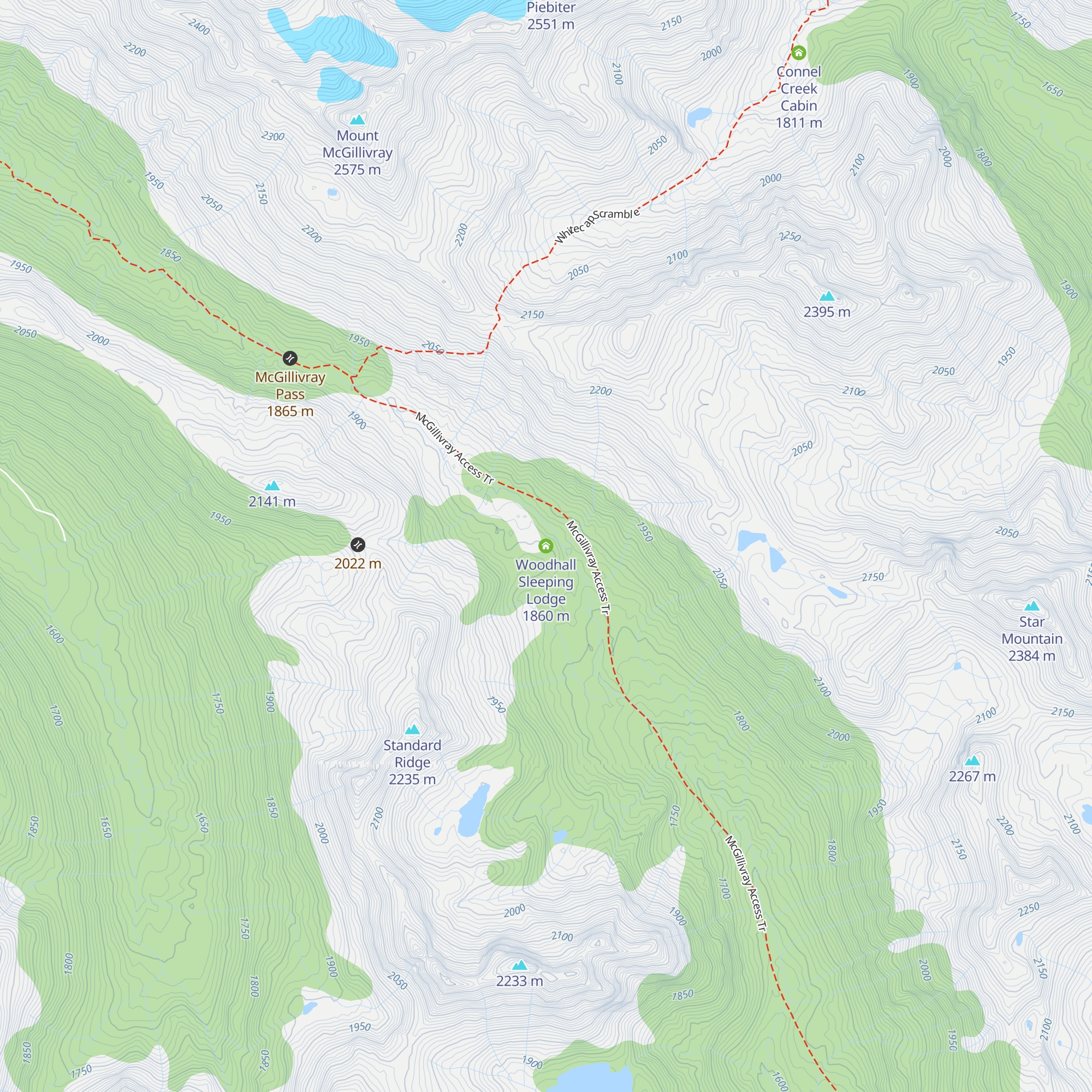 Woodhall Sleeping Lodge map
