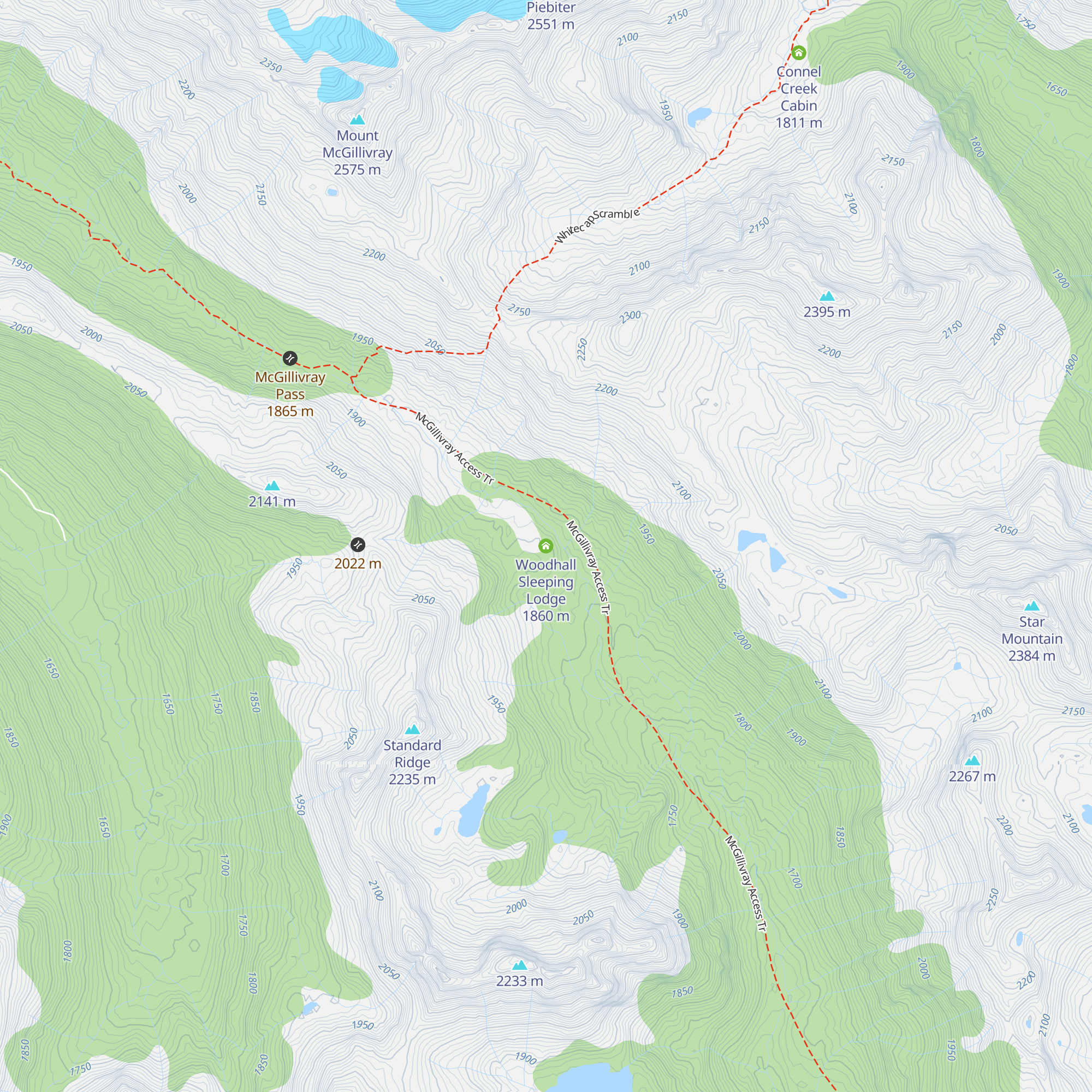 Woodhall Sleeping Lodge map