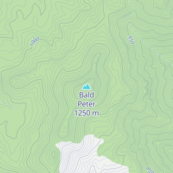 Map of Bald Peter