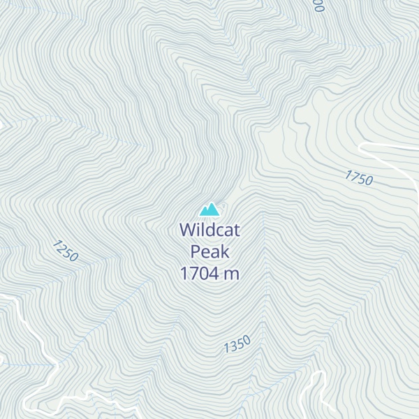 Map of Wildcat Peak