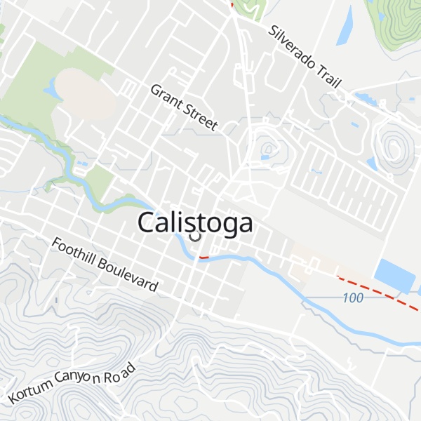 Map of Calistoga Welcome Center